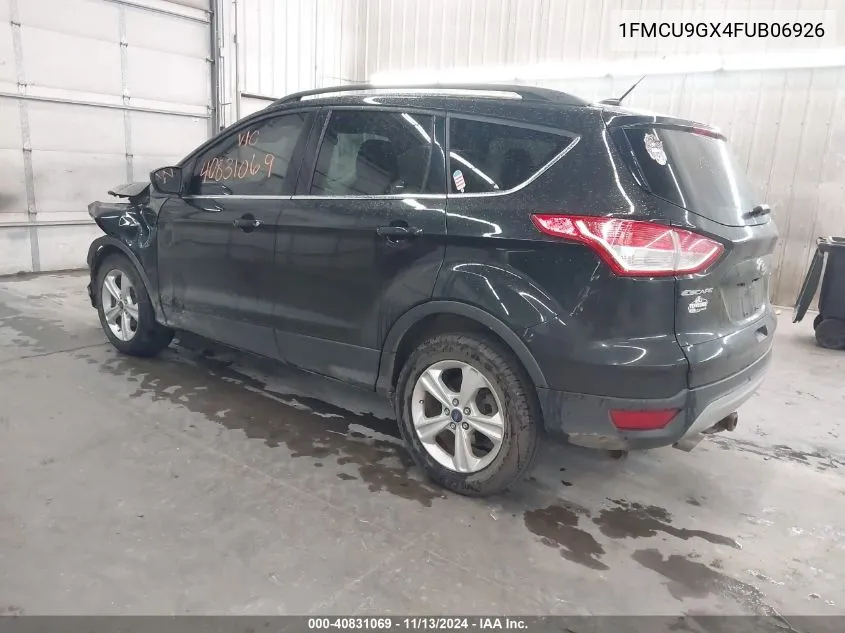 2015 Ford Escape Se VIN: 1FMCU9GX4FUB06926 Lot: 40831069