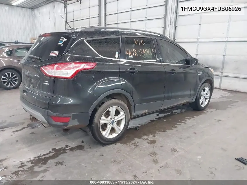 2015 Ford Escape Se VIN: 1FMCU9GX4FUB06926 Lot: 40831069