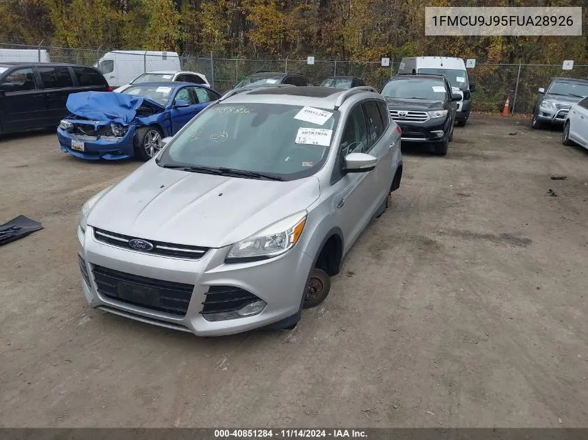 2015 Ford Escape Titanium VIN: 1FMCU9J95FUA28926 Lot: 40851284