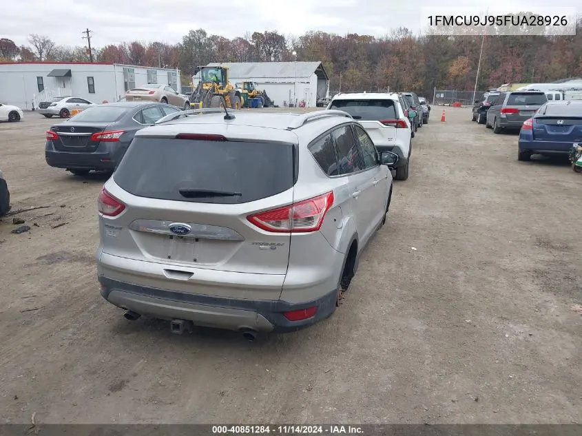 2015 Ford Escape Titanium VIN: 1FMCU9J95FUA28926 Lot: 40851284