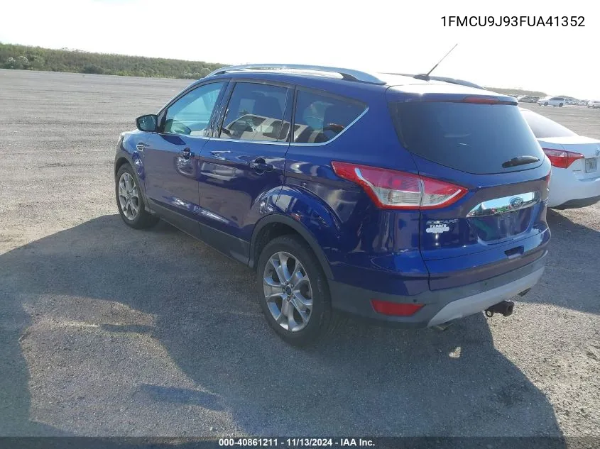 2015 Ford Escape Titanium VIN: 1FMCU9J93FUA41352 Lot: 40861211