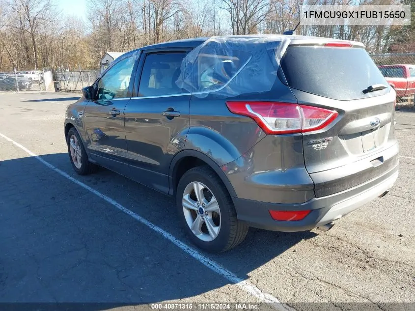 2015 Ford Escape Se VIN: 1FMCU9GX1FUB15650 Lot: 40871315