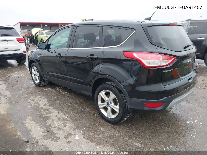 2015 Ford Escape Se VIN: 1FMCU0G71FUA91457 Lot: 40884508