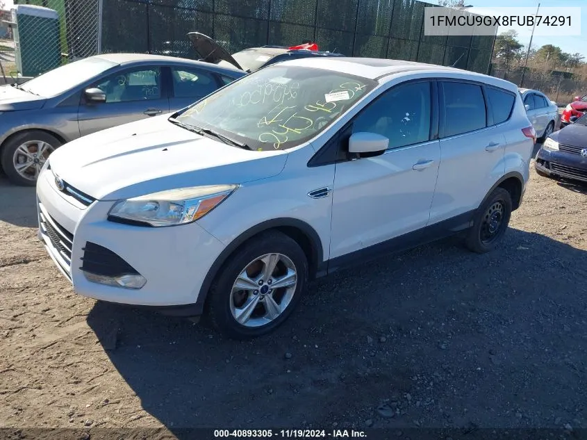 2015 Ford Escape Se VIN: 1FMCU9GX8FUB74291 Lot: 40893305