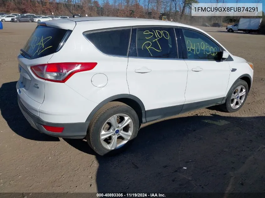 2015 Ford Escape Se VIN: 1FMCU9GX8FUB74291 Lot: 40893305