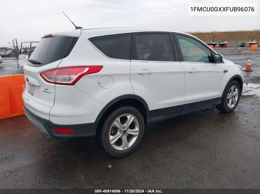 2015 Ford Escape Se VIN: 1FMCU0GXXFUB96076 Lot: 40914596