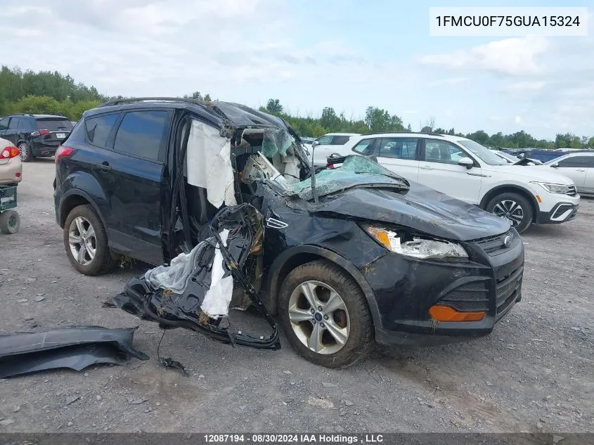 2016 Ford Escape S VIN: 1FMCU0F75GUA15324 Lot: 12087194