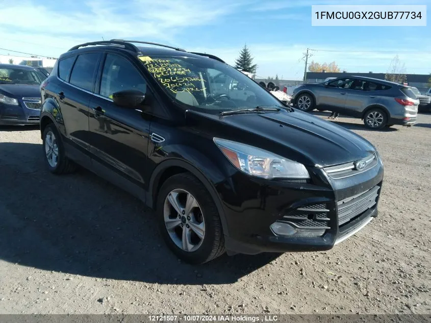 2016 Ford Escape Se VIN: 1FMCU0GX2GUB77734 Lot: 12121507