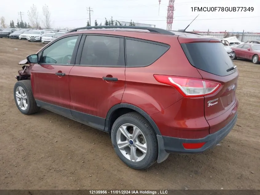 2016 Ford Escape S VIN: 1FMCU0F78GUB77349 Lot: 12135956