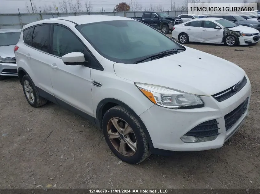 2016 Ford Escape Se VIN: 1FMCU0GX1GUB76686 Lot: 12146870