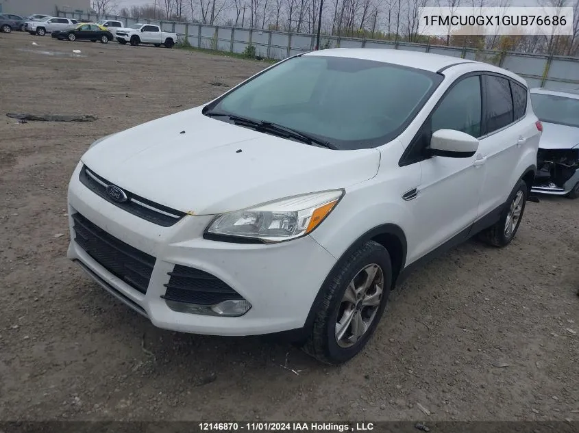 2016 Ford Escape Se VIN: 1FMCU0GX1GUB76686 Lot: 12146870