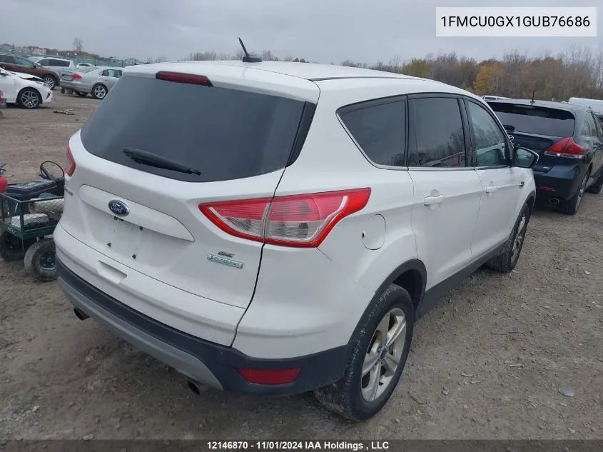 2016 Ford Escape Se VIN: 1FMCU0GX1GUB76686 Lot: 12146870