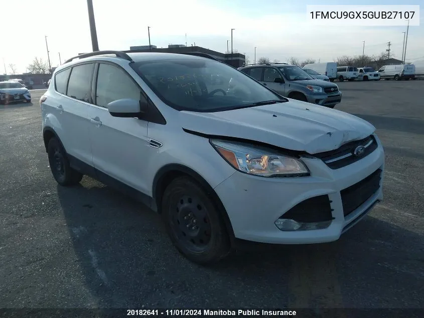 2016 Ford Escape Se VIN: 1FMCU9GX5GUB27107 Lot: 20182641