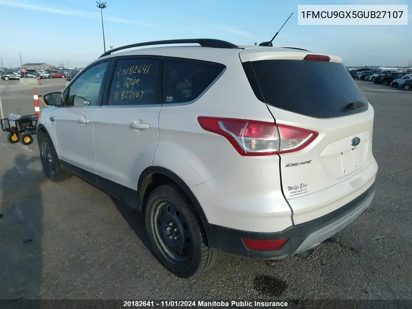 2016 Ford Escape Se VIN: 1FMCU9GX5GUB27107 Lot: 20182641