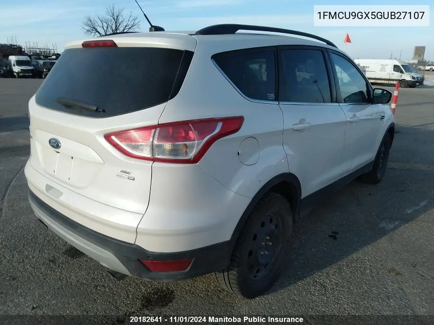 2016 Ford Escape Se VIN: 1FMCU9GX5GUB27107 Lot: 20182641