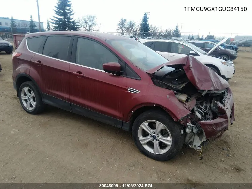 2016 Ford Escape Se VIN: 1FMCU9GX1GUC84150 Lot: 30048009