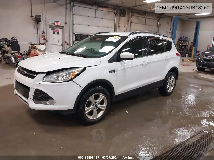 2016 Ford Escape Se VIN: 1FMCU9GX1GUB18260 Lot: 38896437