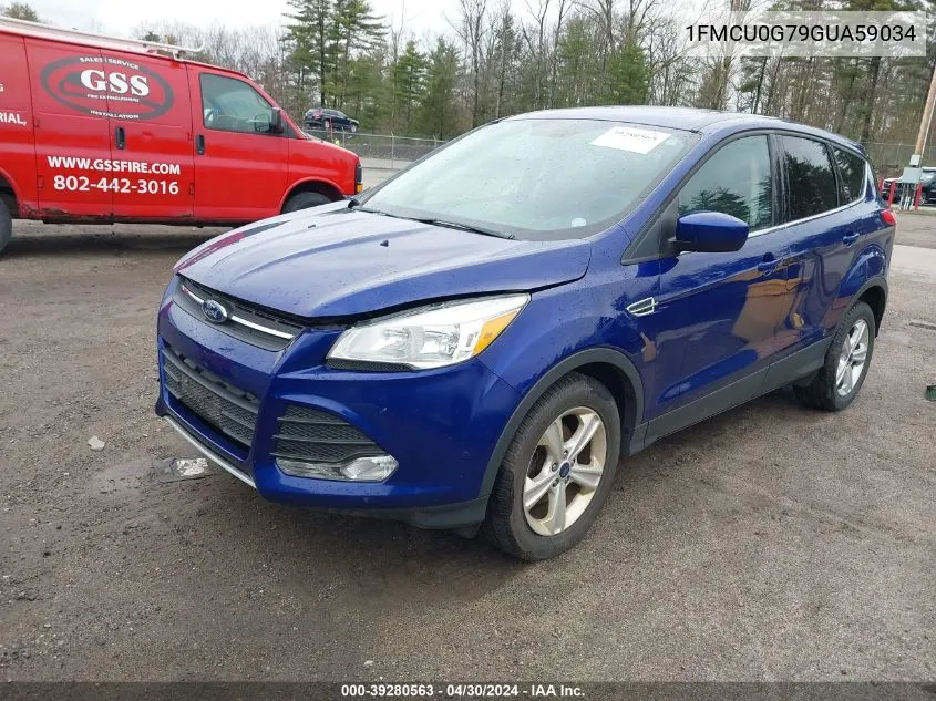 2016 Ford Escape Se VIN: 1FMCU0G79GUA59034 Lot: 39280563