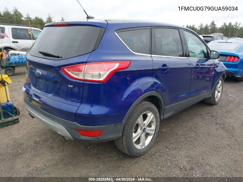 2016 Ford Escape Se VIN: 1FMCU0G79GUA59034 Lot: 39280563