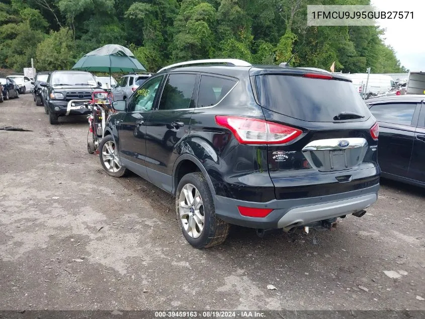 2016 Ford Escape Titanium VIN: 1FMCU9J95GUB27571 Lot: 39459163