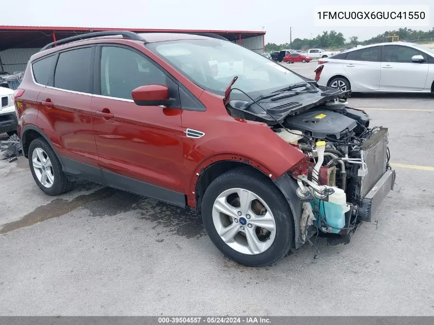 2016 Ford Escape Se VIN: 1FMCU0GX6GUC41550 Lot: 39504557