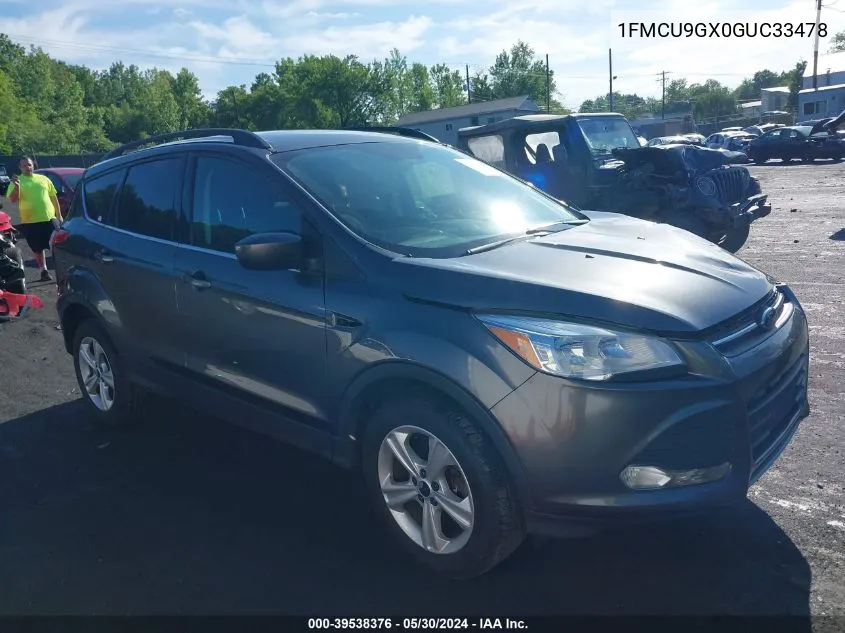 2016 Ford Escape Se VIN: 1FMCU9GX0GUC33478 Lot: 39538376