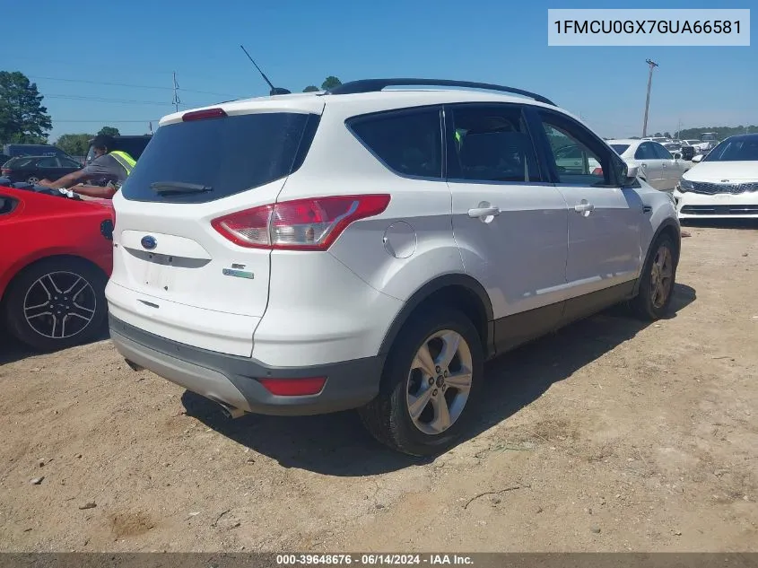 2016 Ford Escape Se VIN: 1FMCU0GX7GUA66581 Lot: 39648676