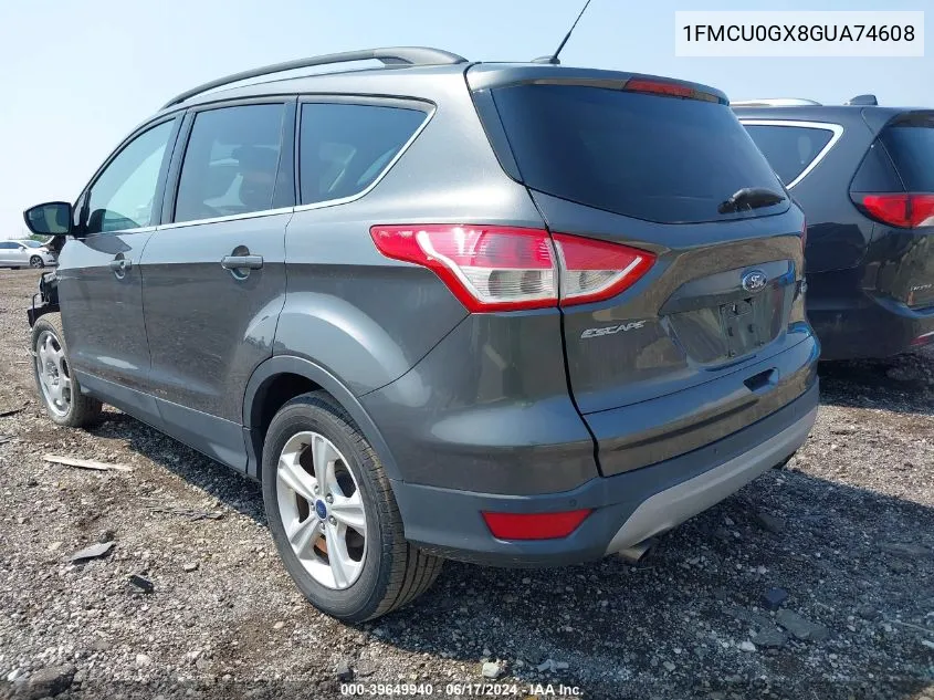 2016 Ford Escape Se VIN: 1FMCU0GX8GUA74608 Lot: 39649940