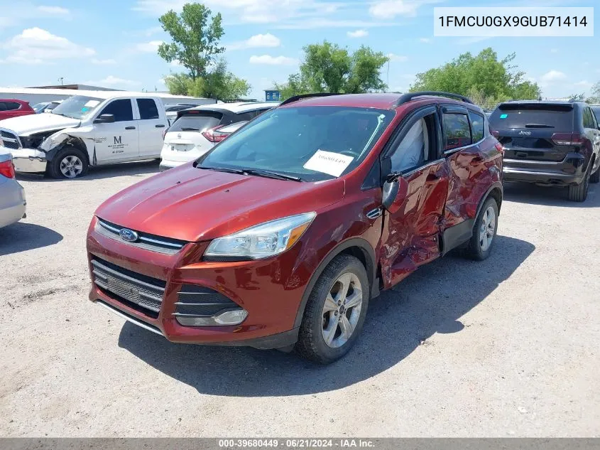 2016 Ford Escape Se VIN: 1FMCU0GX9GUB71414 Lot: 39680449