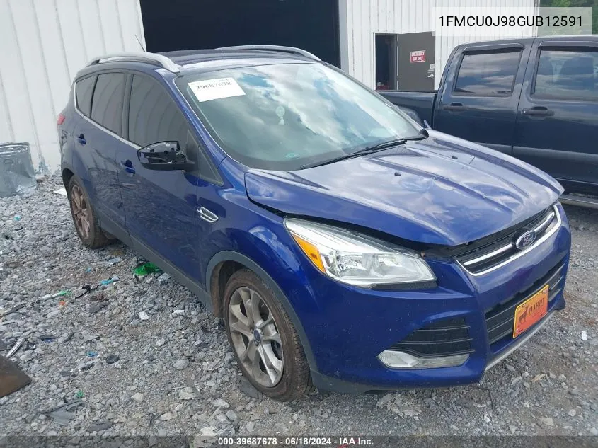 2016 Ford Escape Titanium VIN: 1FMCU0J98GUB12591 Lot: 39687678