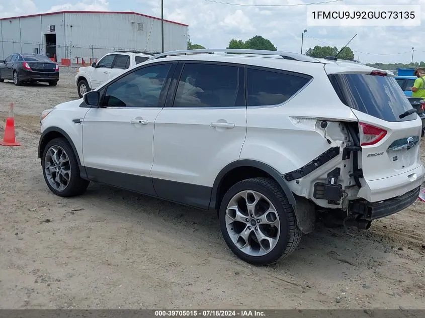 2016 Ford Escape Titanium VIN: 1FMCU9J92GUC73135 Lot: 39705015