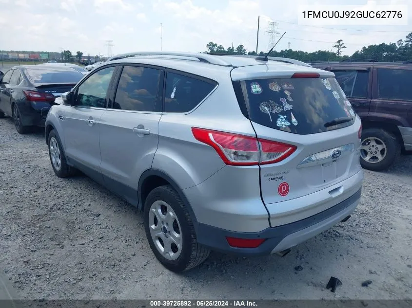 2016 Ford Escape Titanium VIN: 1FMCU0J92GUC62776 Lot: 39725892