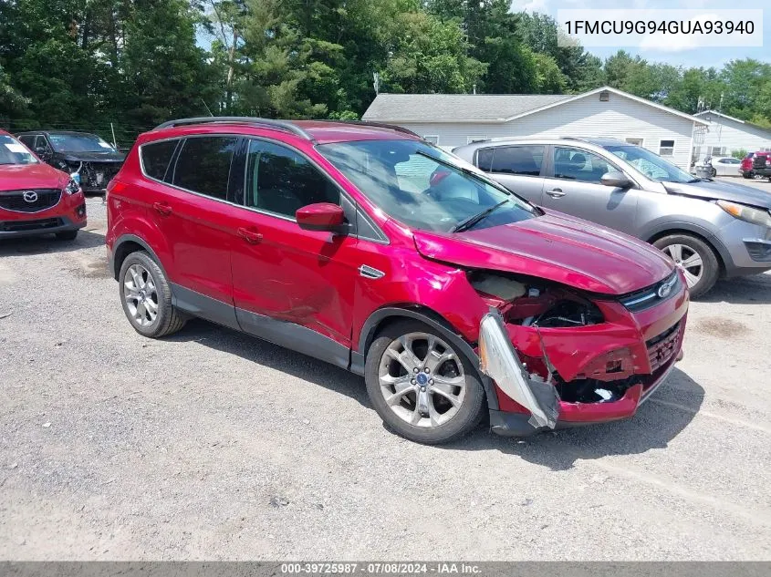 2016 Ford Escape Se VIN: 1FMCU9G94GUA93940 Lot: 39725987