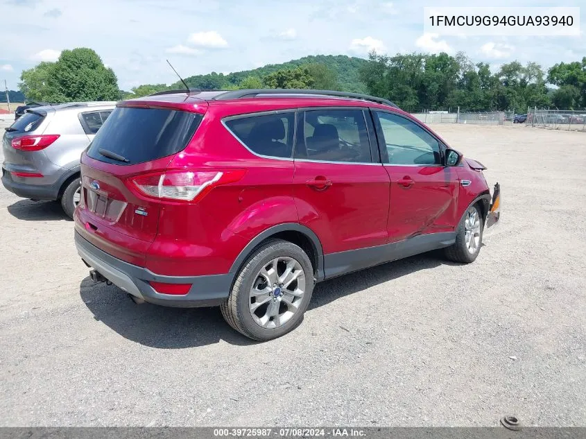 1FMCU9G94GUA93940 2016 Ford Escape Se