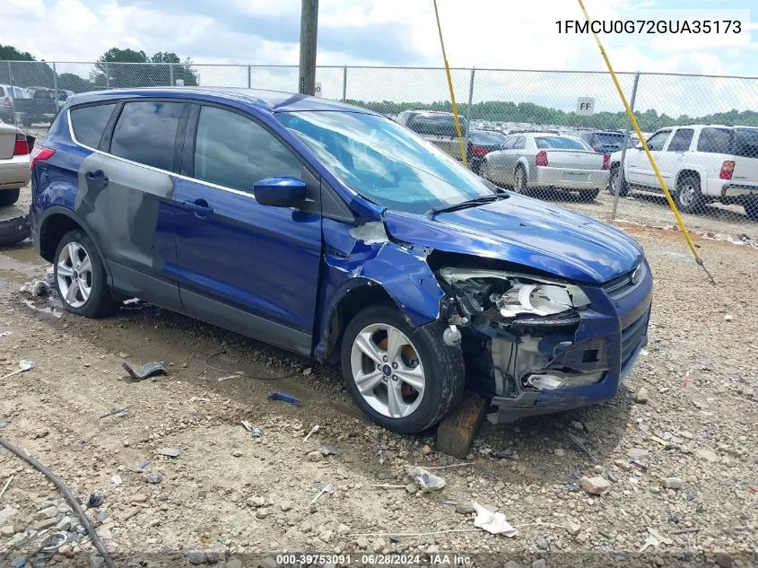 2016 Ford Escape Se VIN: 1FMCU0G72GUA35173 Lot: 39753091