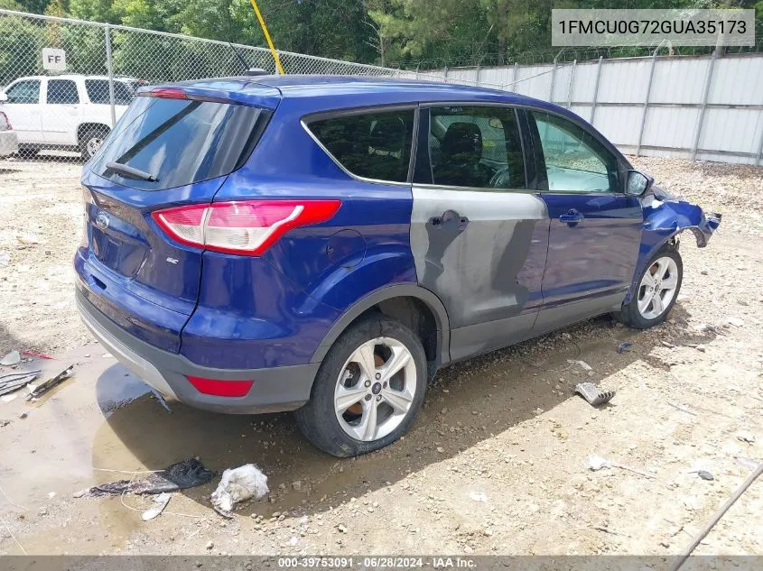 2016 Ford Escape Se VIN: 1FMCU0G72GUA35173 Lot: 39753091