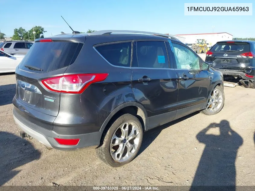 2016 Ford Escape Titanium VIN: 1FMCU0J92GUA65963 Lot: 39753325