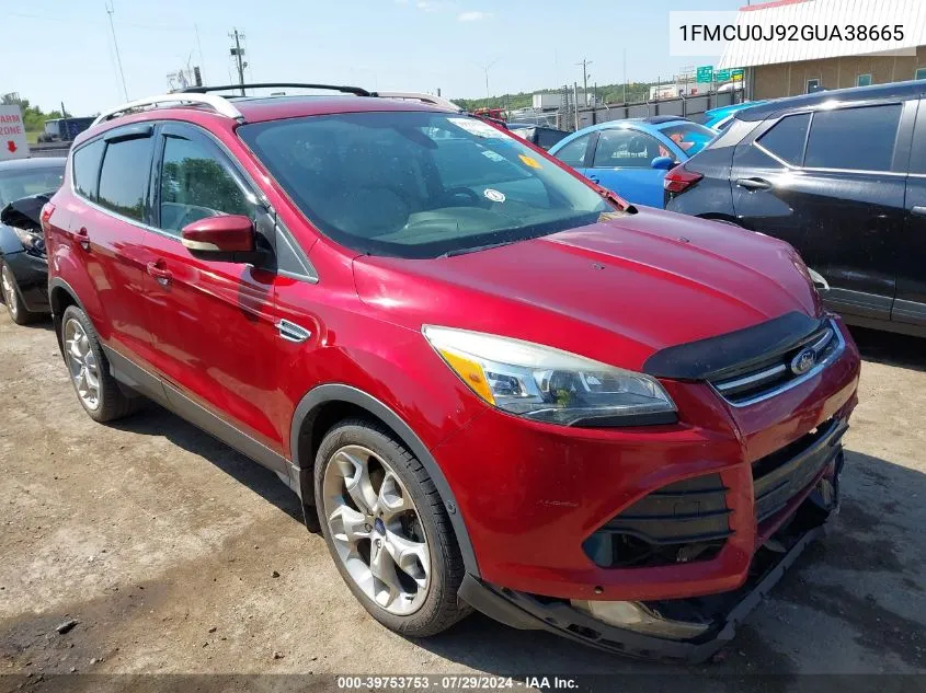 1FMCU0J92GUA38665 2016 Ford Escape Titanium