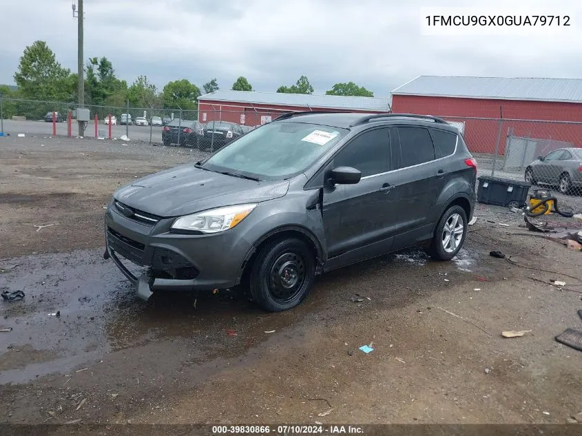 2016 Ford Escape Se VIN: 1FMCU9GX0GUA79712 Lot: 39830866