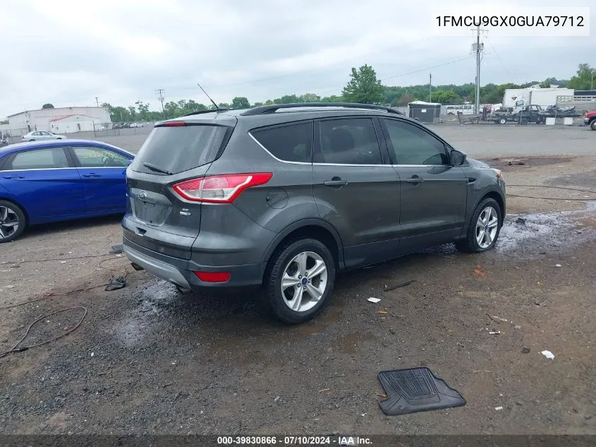 2016 Ford Escape Se VIN: 1FMCU9GX0GUA79712 Lot: 39830866