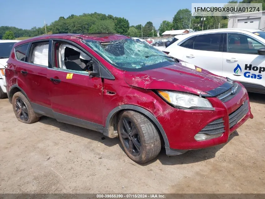 2016 Ford Escape Se VIN: 1FMCU9GX8GUA01274 Lot: 39855390