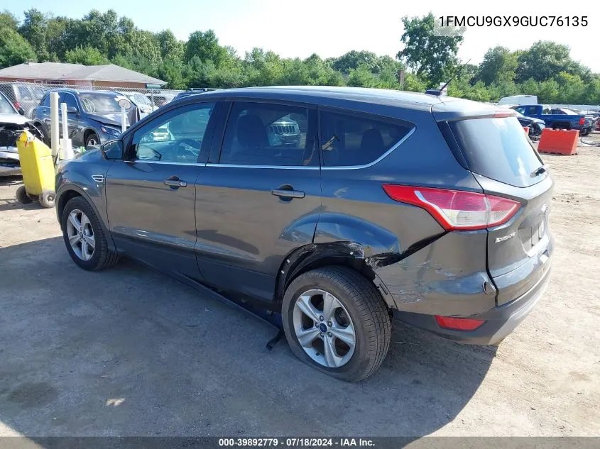 2016 Ford Escape Se VIN: 1FMCU9GX9GUC76135 Lot: 39892779