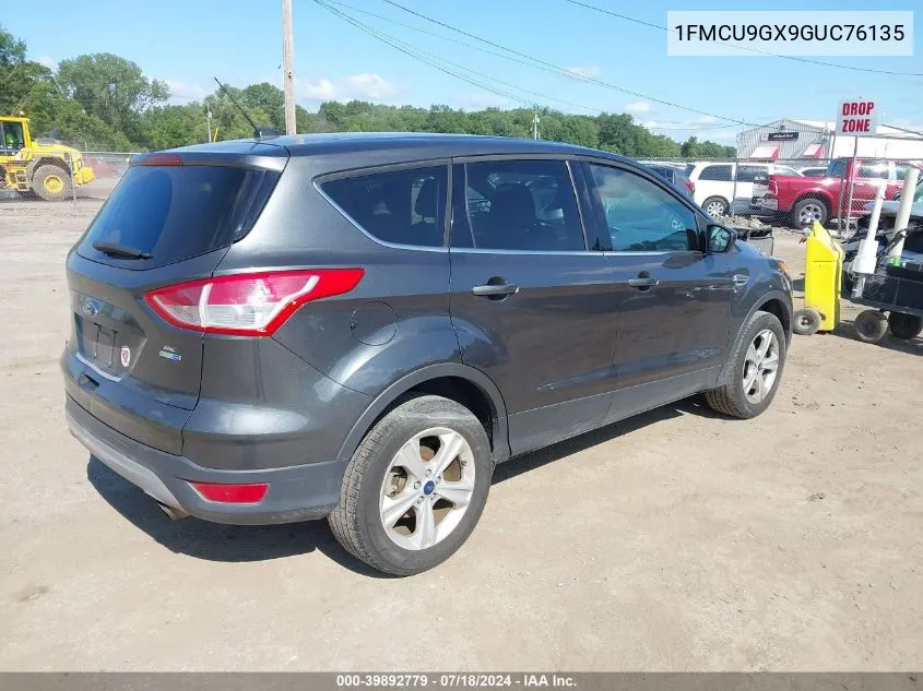 2016 Ford Escape Se VIN: 1FMCU9GX9GUC76135 Lot: 39892779