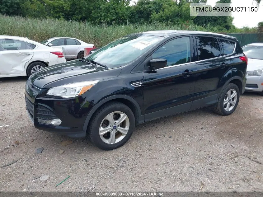 2016 Ford Escape Se VIN: 1FMCU9GX2GUC71150 Lot: 39899689