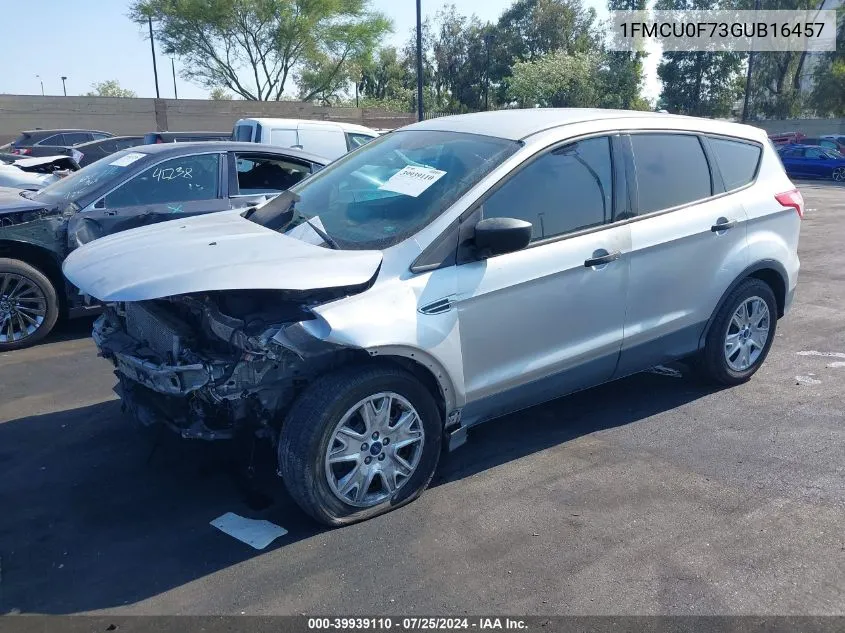 2016 Ford Escape S VIN: 1FMCU0F73GUB16457 Lot: 39939110