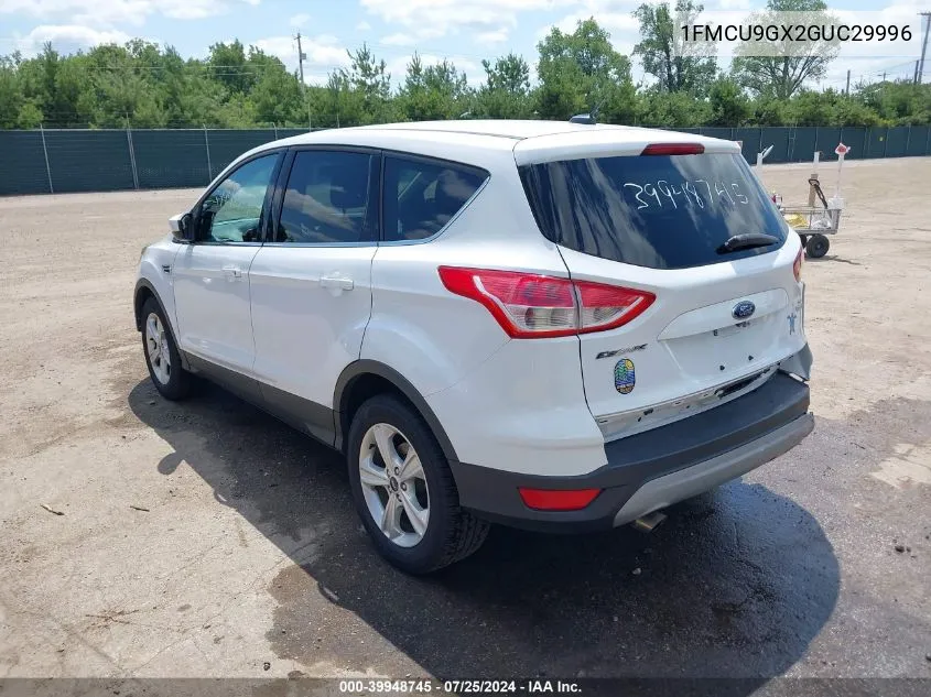 2016 Ford Escape Se VIN: 1FMCU9GX2GUC29996 Lot: 39948745