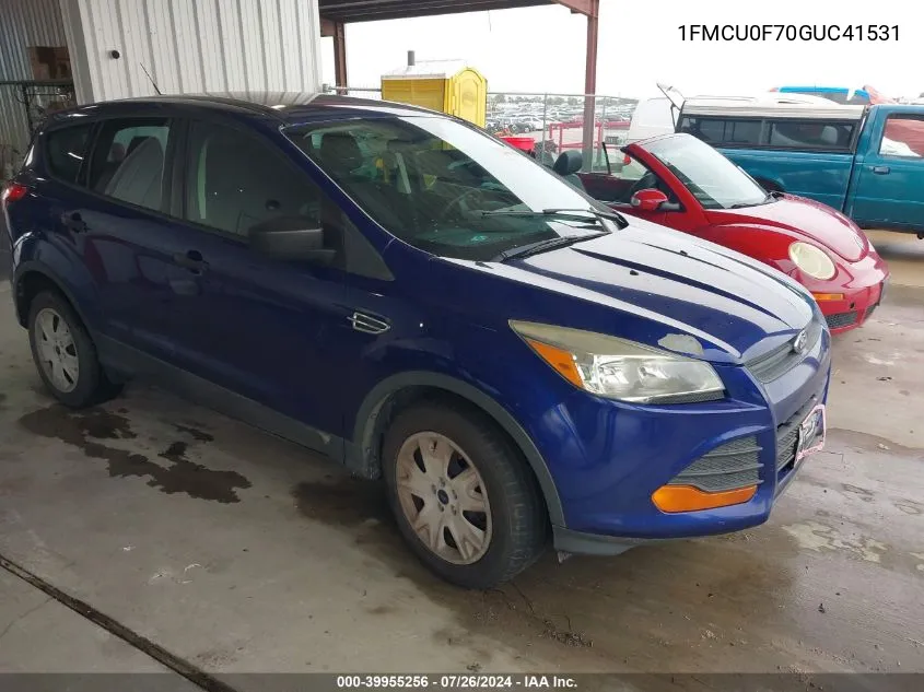 2016 Ford Escape S VIN: 1FMCU0F70GUC41531 Lot: 39955256