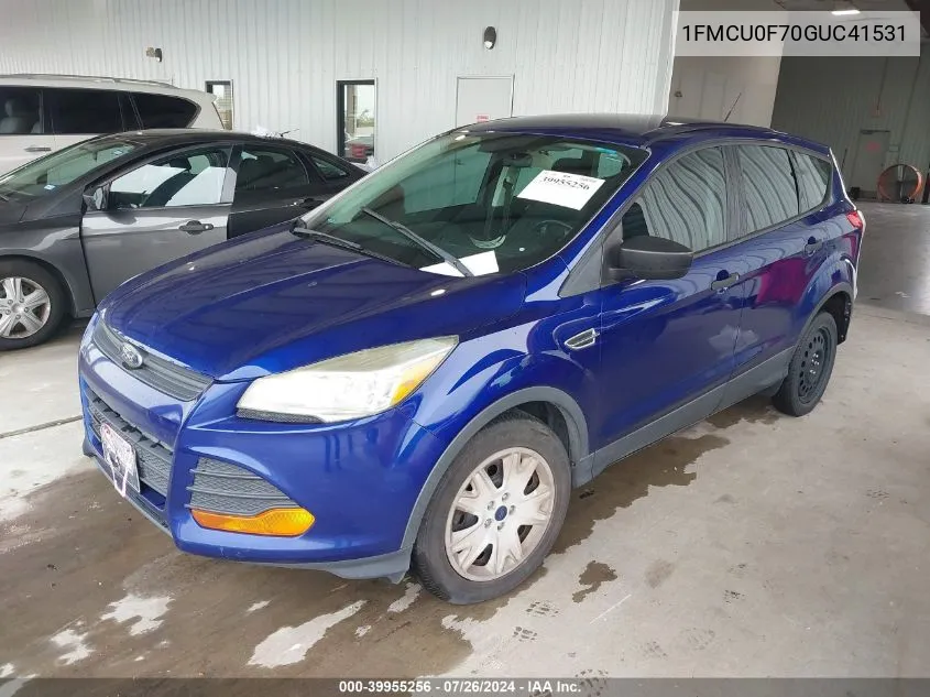 2016 Ford Escape S VIN: 1FMCU0F70GUC41531 Lot: 39955256