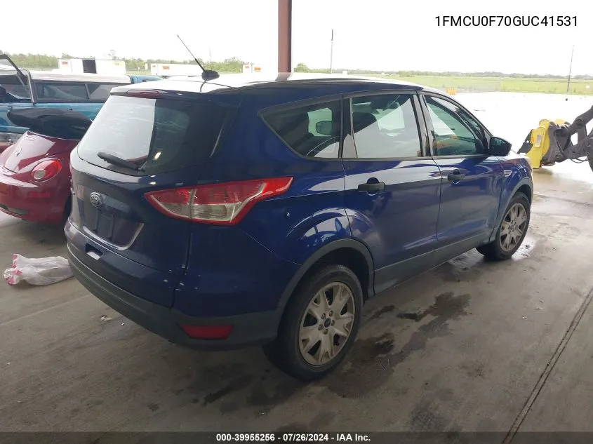 2016 Ford Escape S VIN: 1FMCU0F70GUC41531 Lot: 39955256