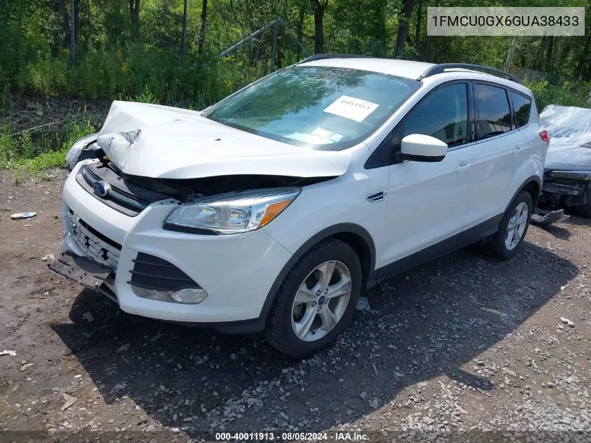 2016 Ford Escape Se VIN: 1FMCU0GX6GUA38433 Lot: 40011913